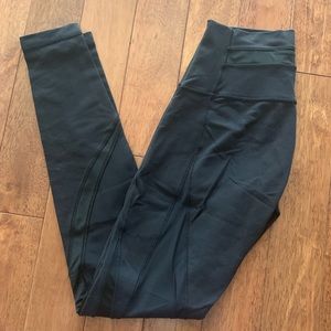 Lululemon Wunder Under Mesh Back Leggings